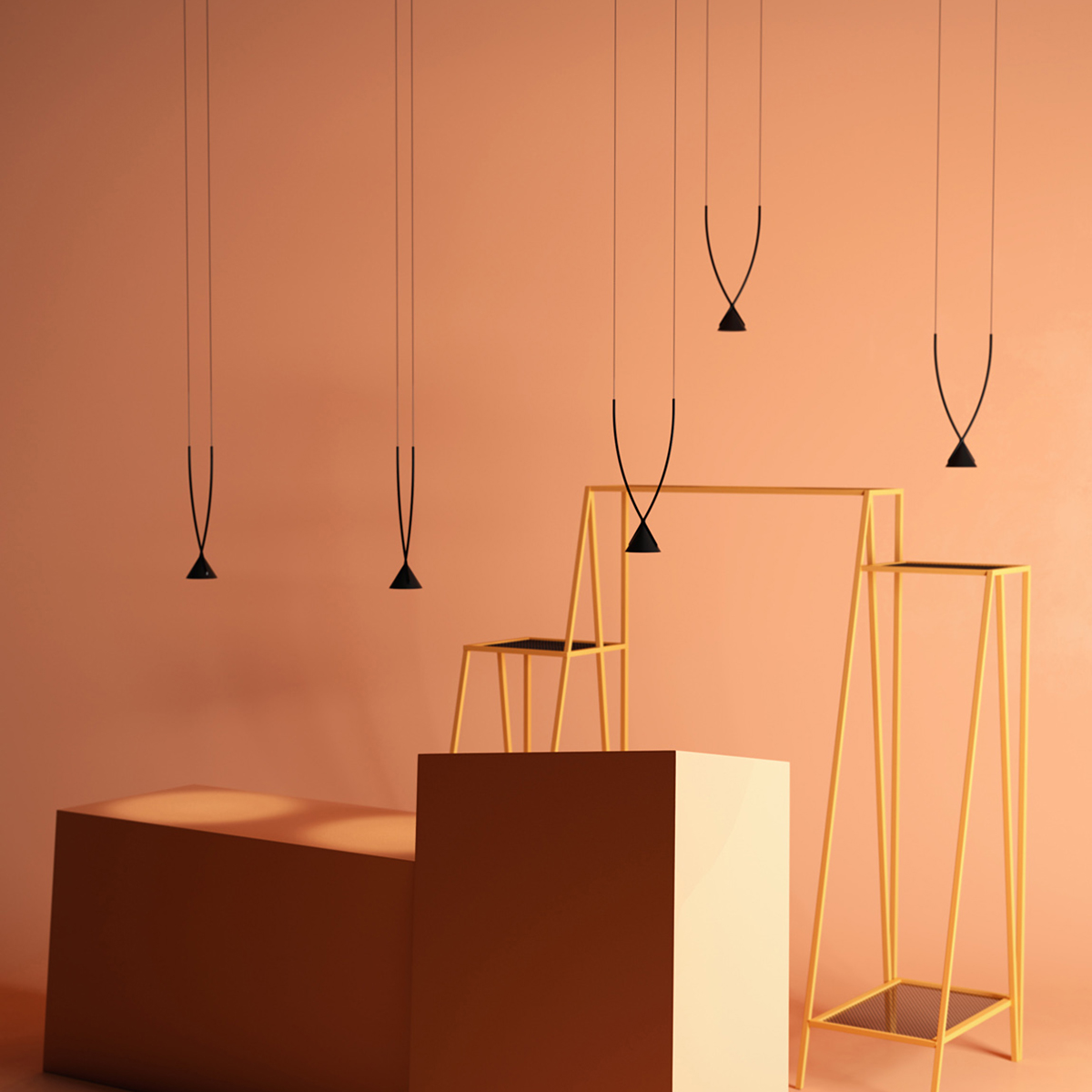 Matte Black Funnel Pendant Light 5 Matte Black Funnel Pendant Light - Image 5