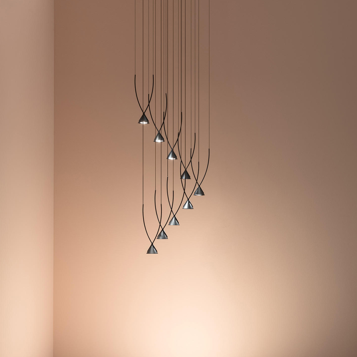 Matte Black Funnel Pendant Light 8 Matte Black Funnel Pendant Light - Image 8