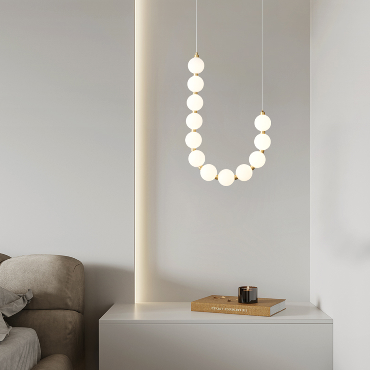 Pearl Necklace Pendant Light 5 Pearl Necklace Pendant Light - Image 5