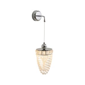 cascading crystal wall lamp