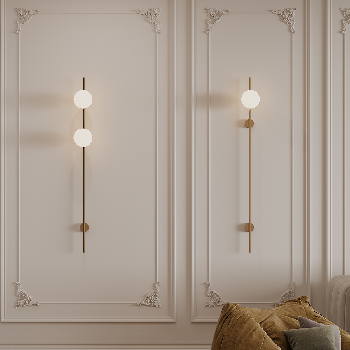 Mid-century modern globe wall sconce 4 Mid-century modern globe wall sconce - Image 4