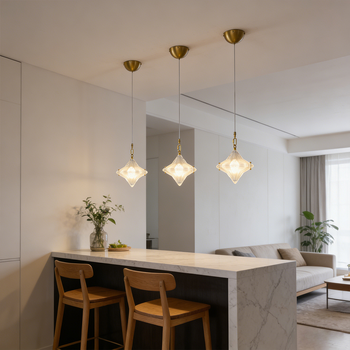 Geometric Glass Pendant Light 3 Geometric Glass Pendant Light - Image 3