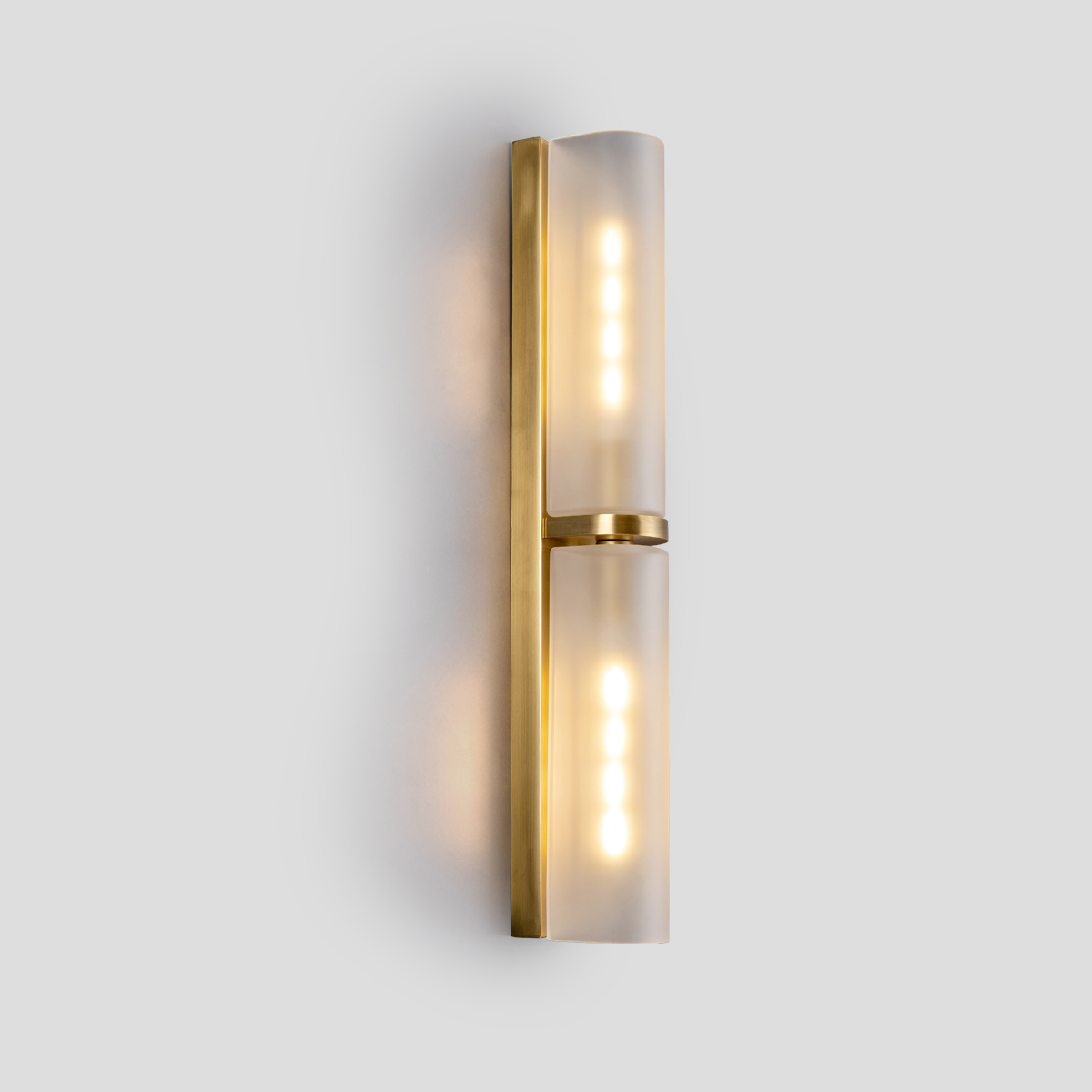 Frosted Glass Tube Sconce 1 Frosted Glass Tube Sconce
