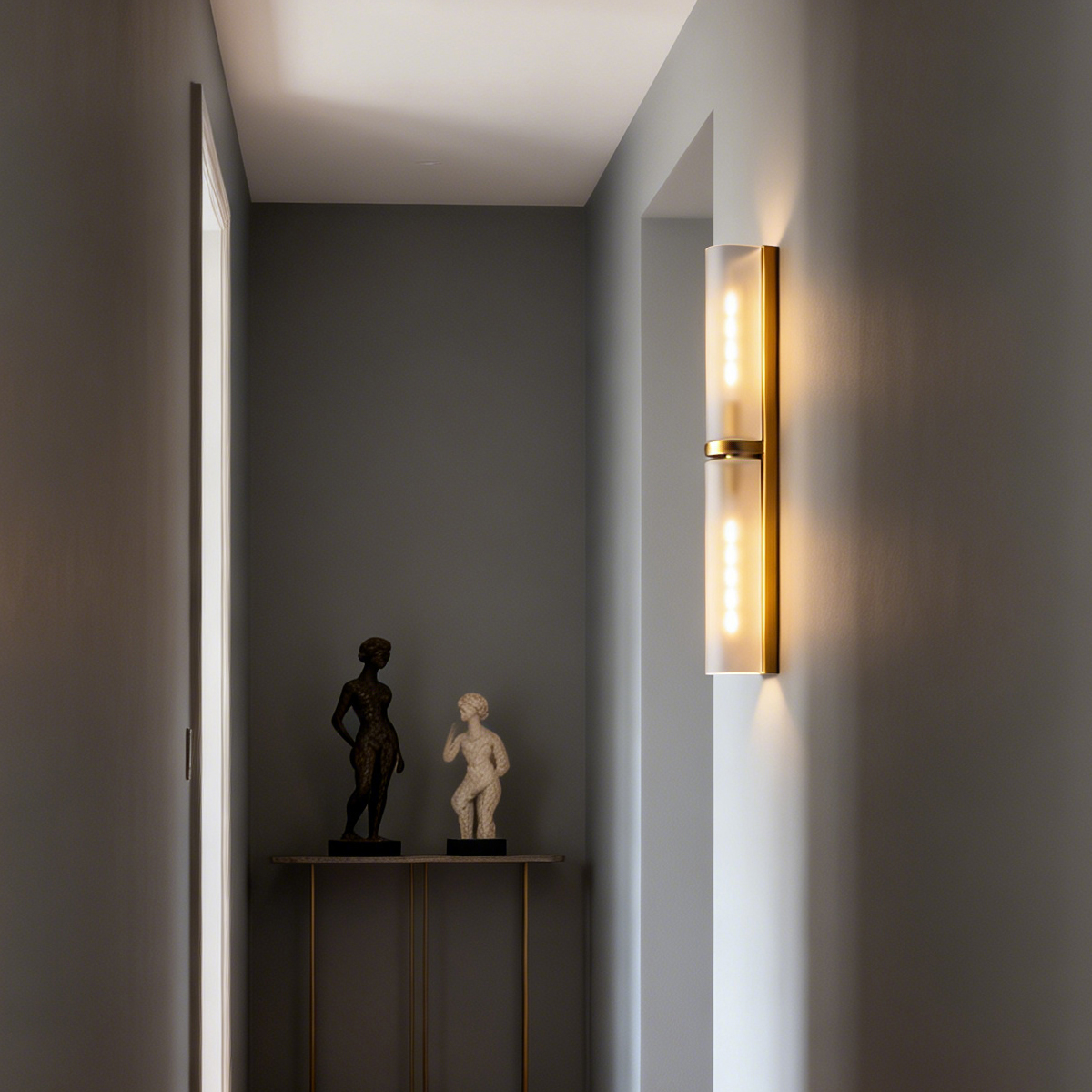 Frosted Glass Tube Sconce 3 Frosted Glass Tube Sconce - Image 3