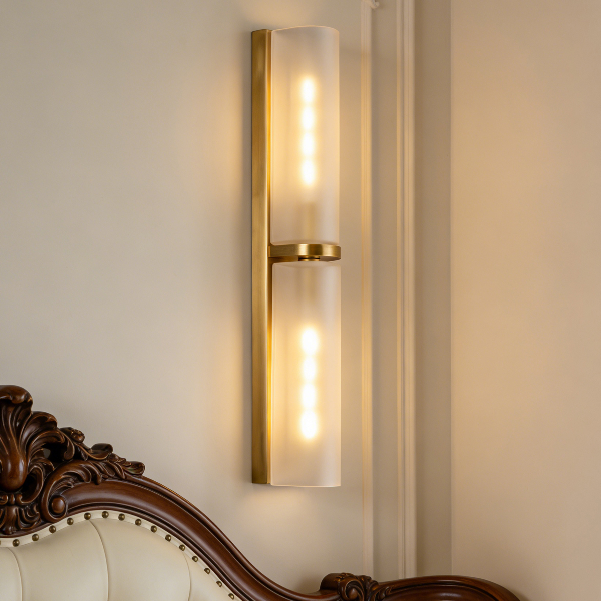 Frosted Glass Tube Sconce 8 Frosted Glass Tube Sconce - Image 8