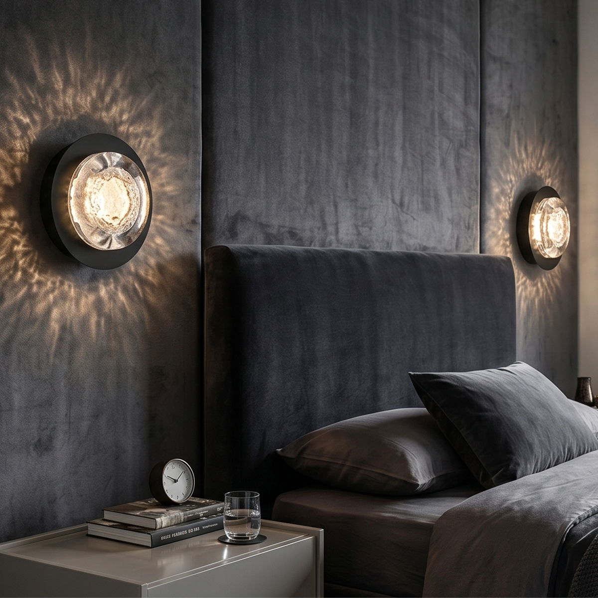 Modern Ice Glass LED Wall Sconce 4 luxury-bedroom-bedside-led-wall-sconces-pair.jpg